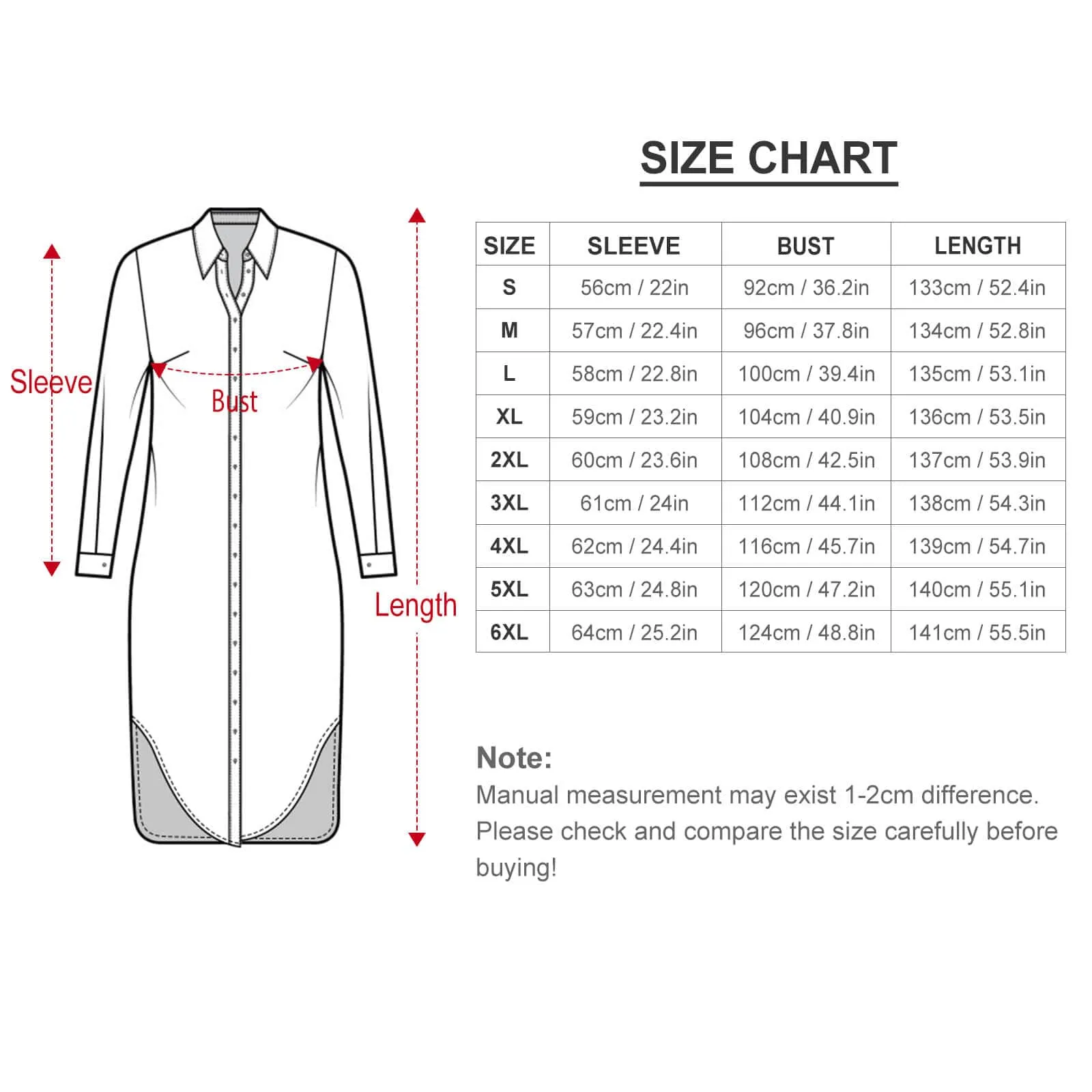 Custom Face & Name Black Pattern Women's Long Sleeved Shirt Dress Casual Loose Maxi Dresses