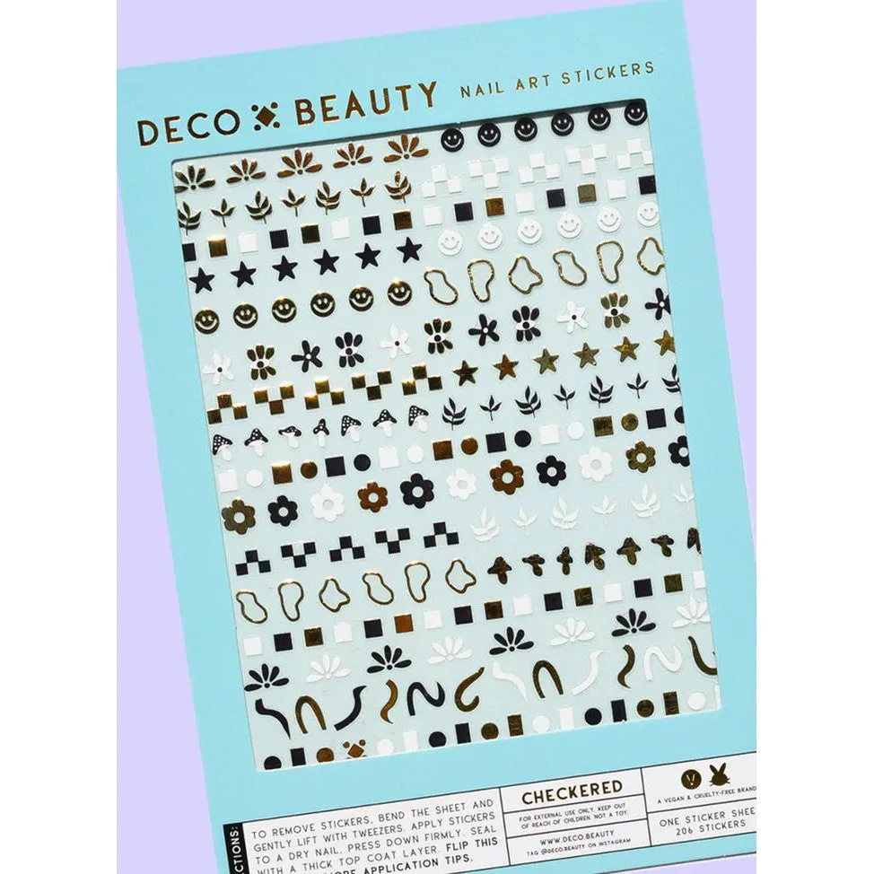 Deco Beauty - Nail Art Stickers - Checkered