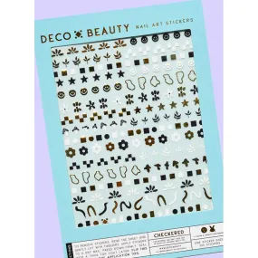 Deco Beauty - Nail Art Stickers - Checkered