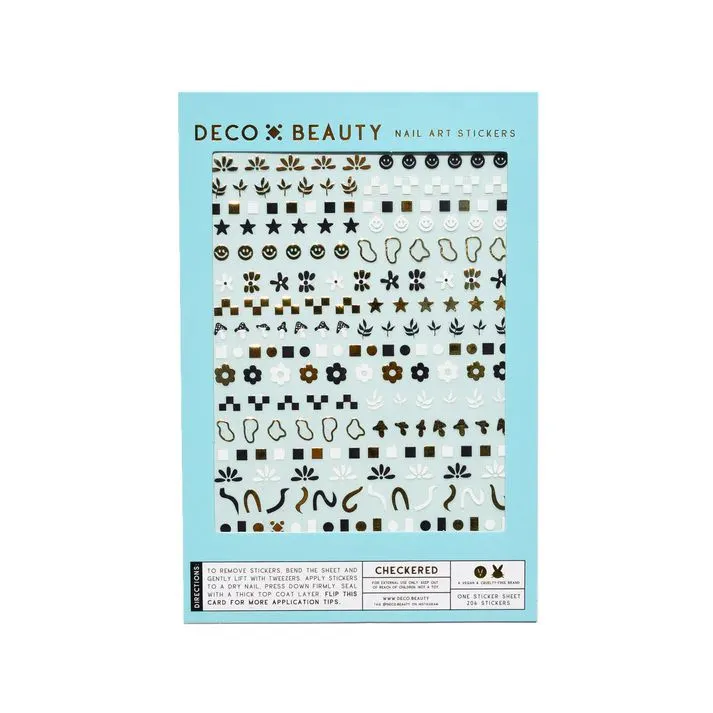 Deco Beauty - Nail Art Stickers - Checkered