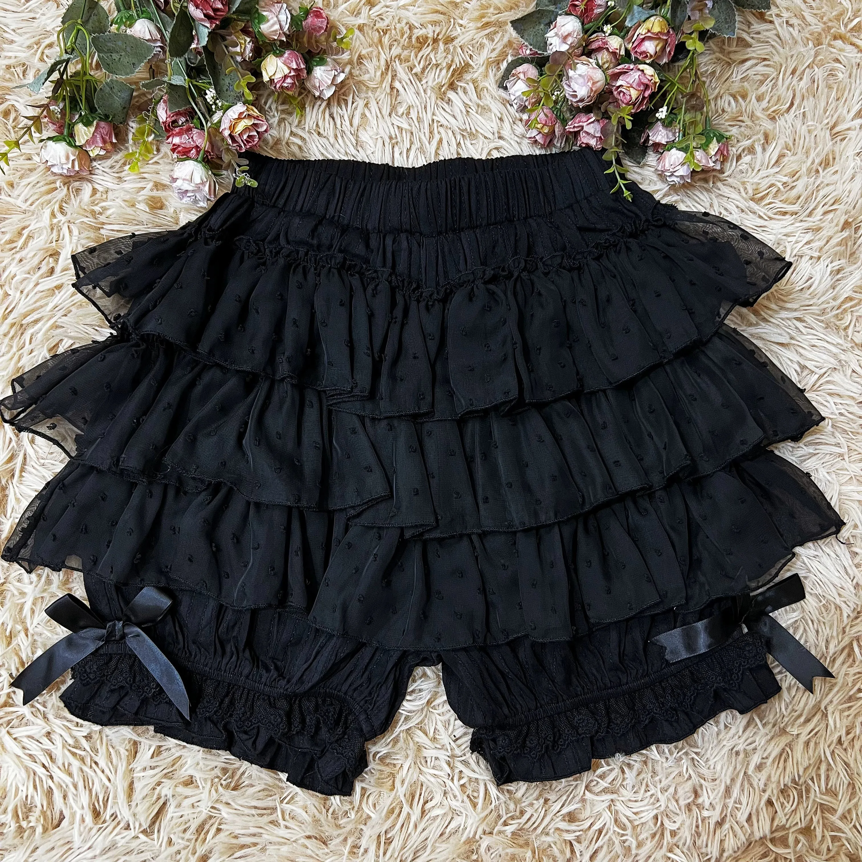 DMFS Lolita~Daily Lolita Bloomers Safety Anti-Flash Lace Shorts