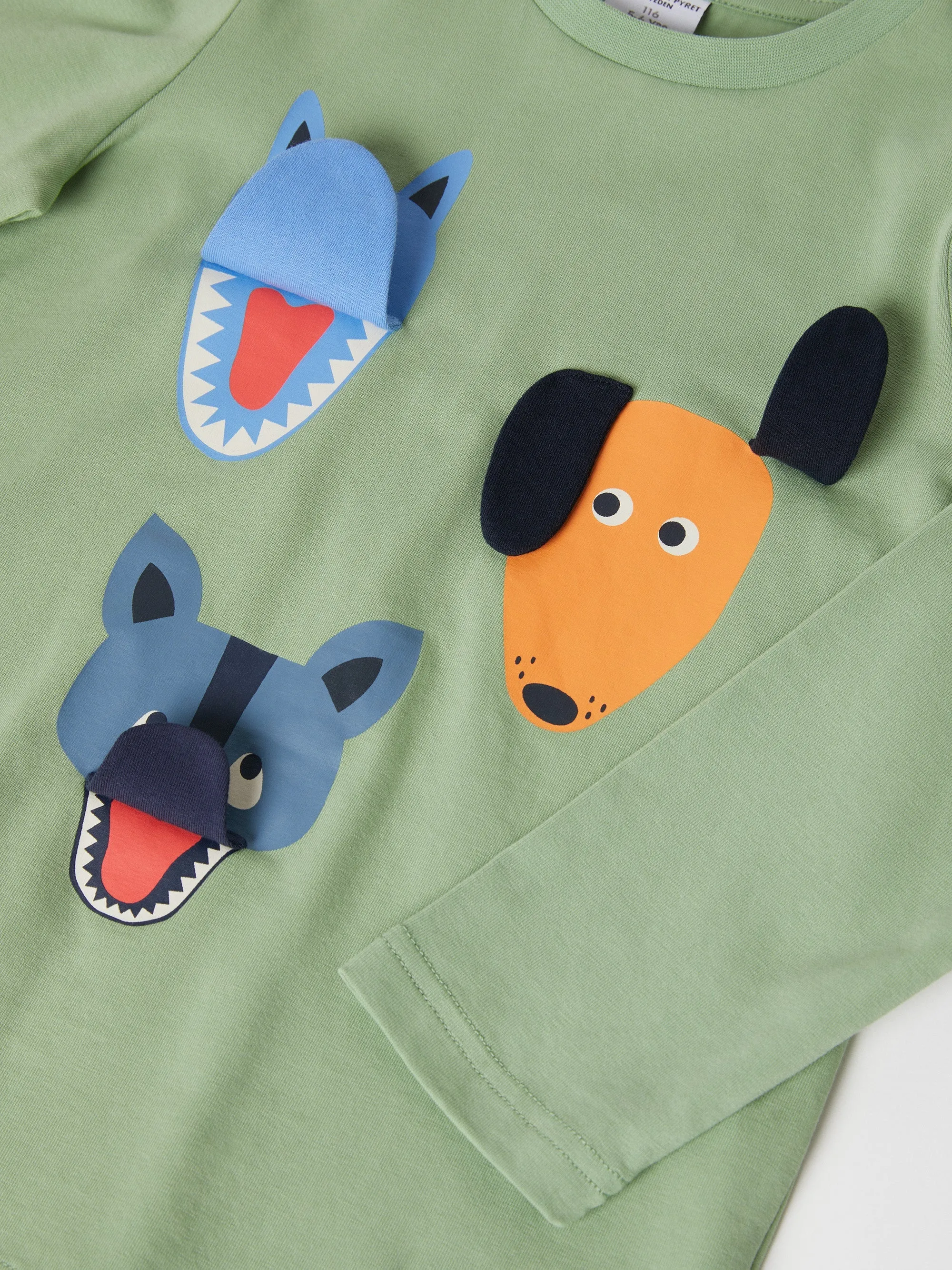 Dog Applique Kids Top