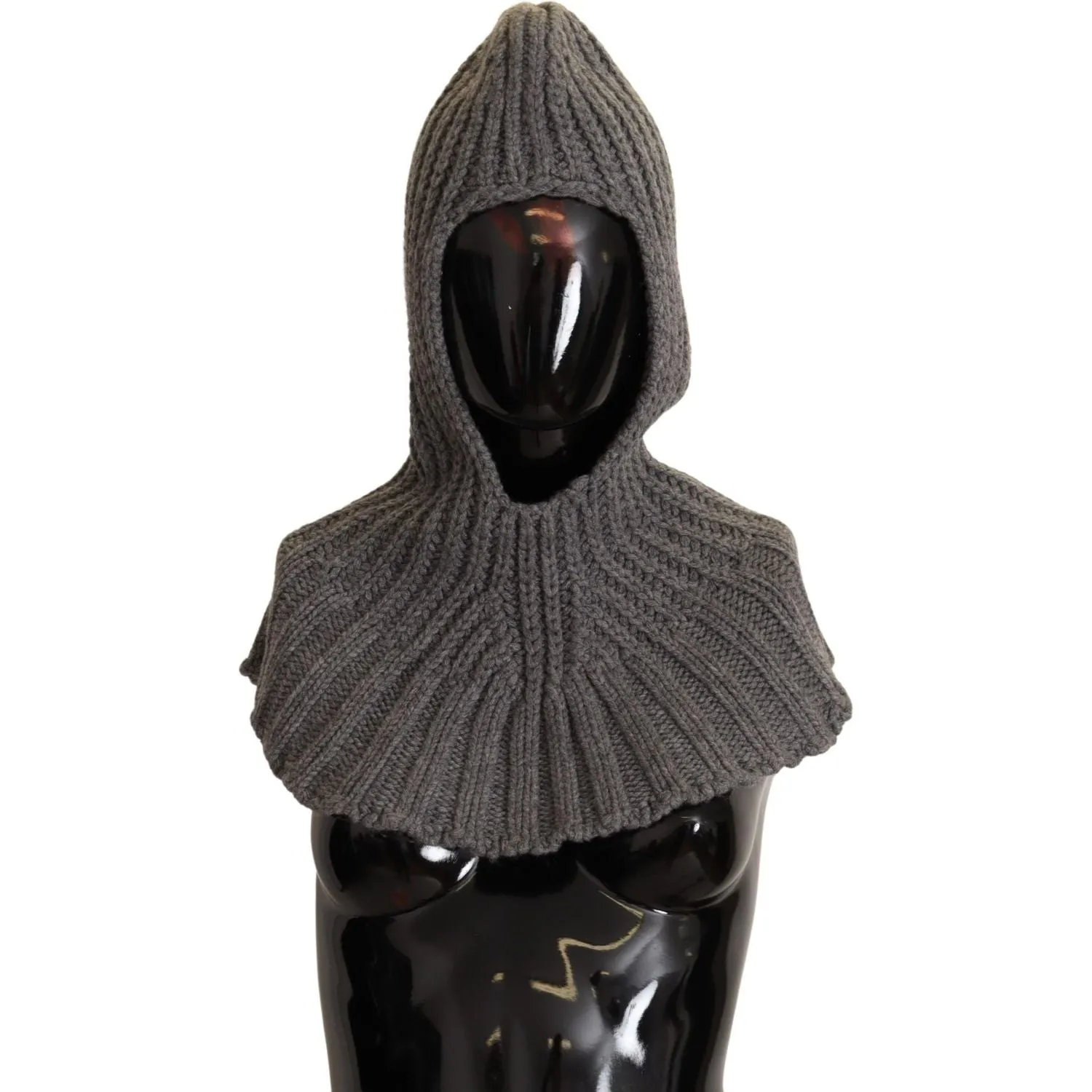 Dolce & Gabbana Elegant Cashmere Hood Scarf in Gray