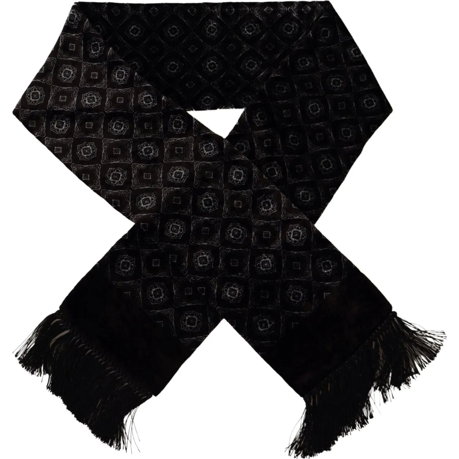 Dolce & Gabbana Luxurious Brown Silk-Blend Men's Scarf