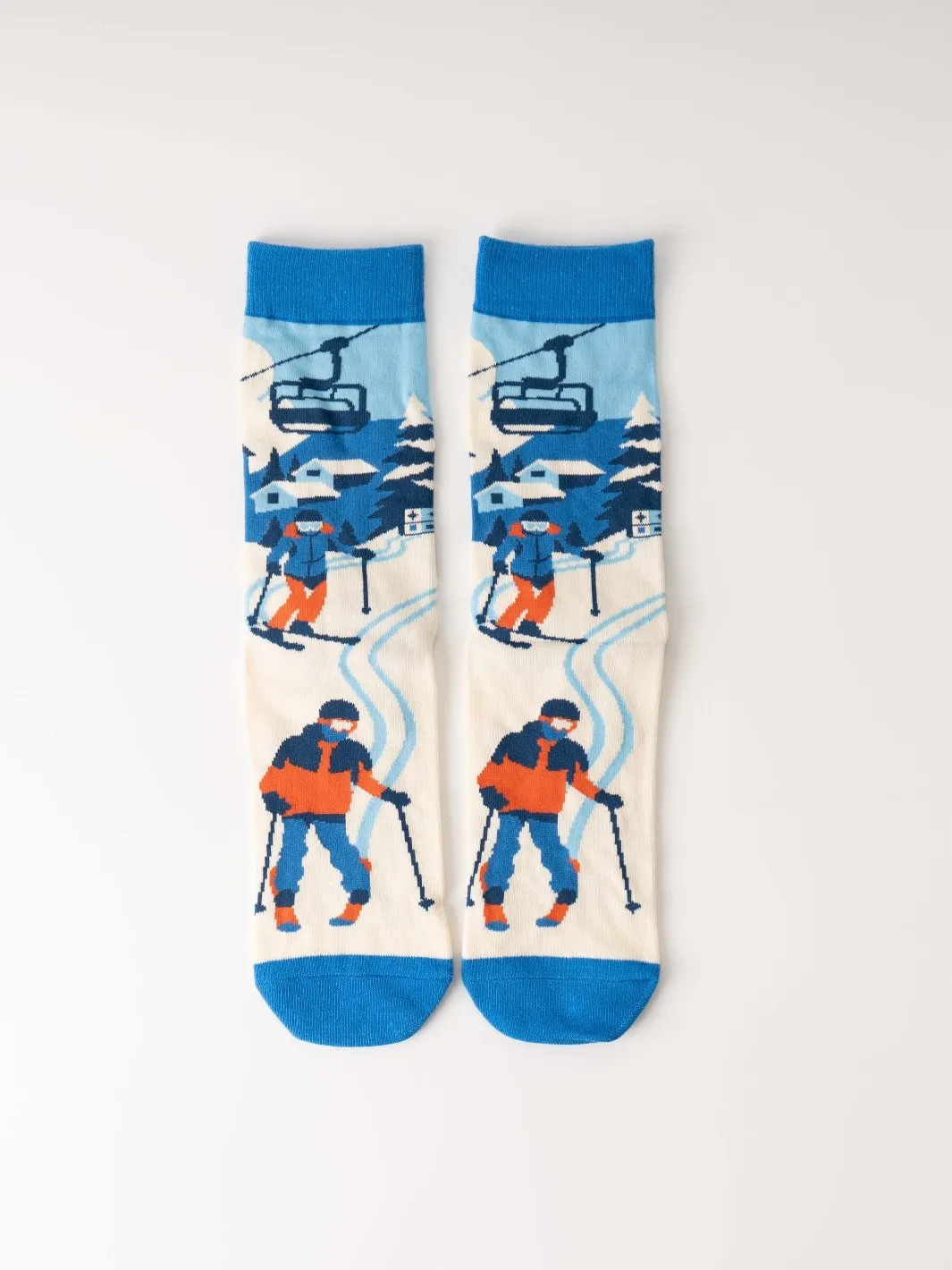 Don't Worry Ski Happy Socks