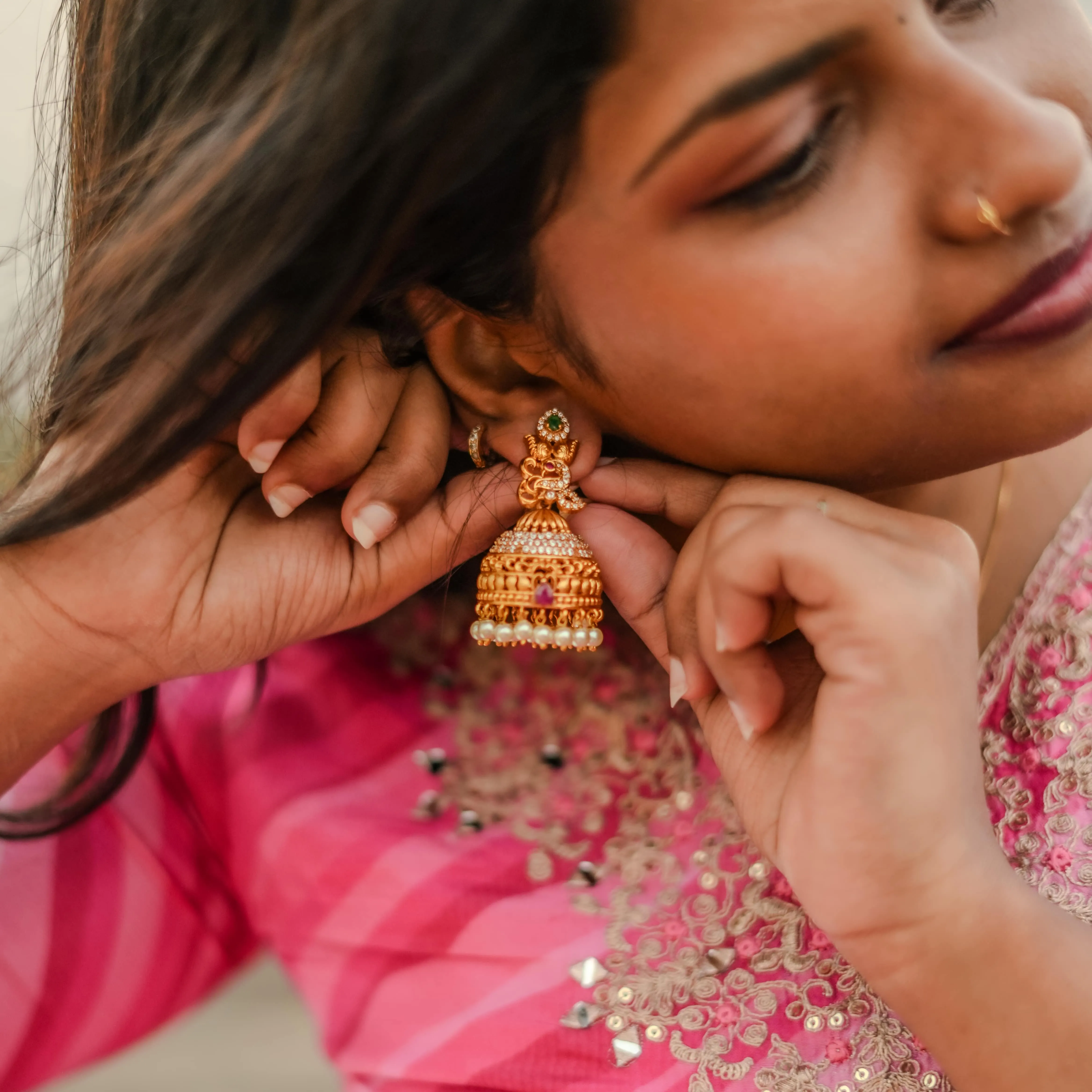 Elegant Antique Jhumki Earring