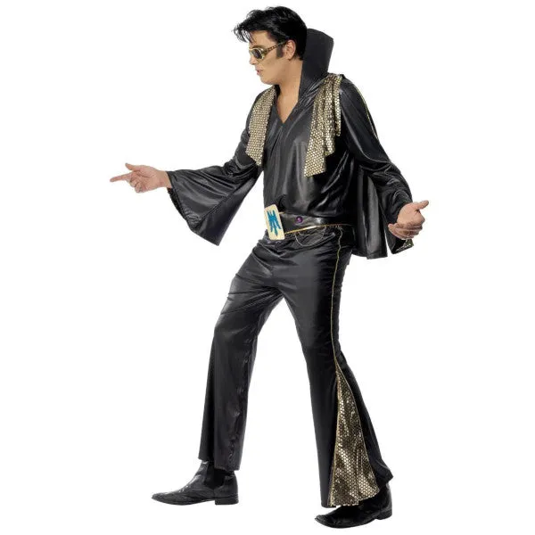 Elvis Black and Gold Costume