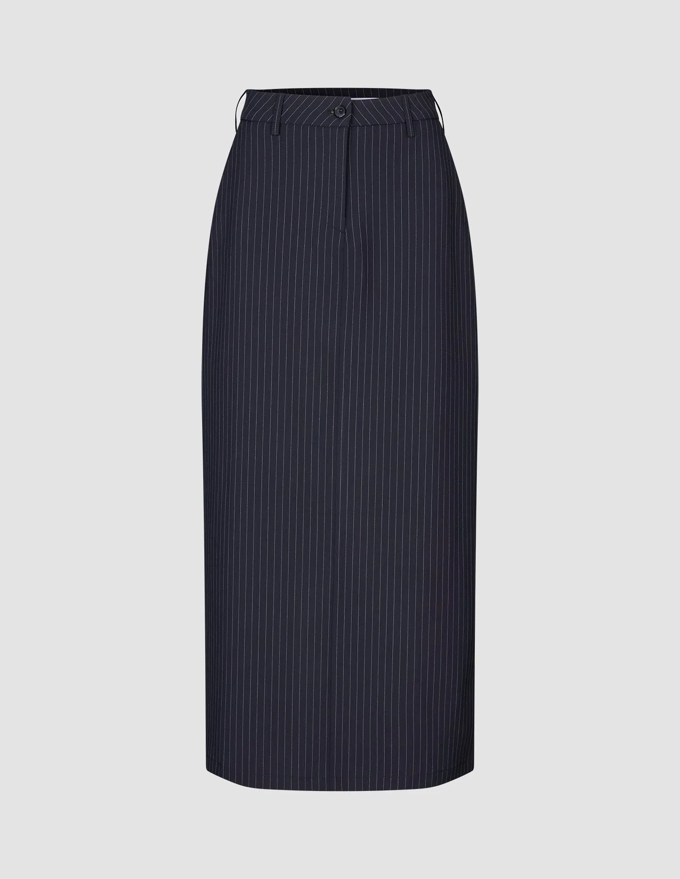 Essential Maxi Skirt Navy Pinstripe