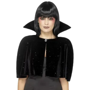 Evil Queen Short Black Cape