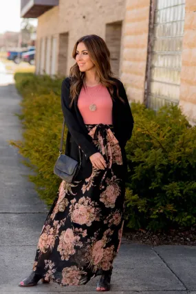 Fancy Floral Bottom Tank Maxi