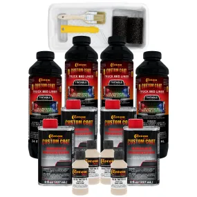 Federal Standard Color #33510 Sandstone T81 Urethane Roll-On, Brush-On or Spray-On Truck Bed Liner, 1 Gallon Kit with Roller Applicator Kit