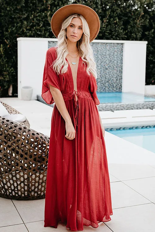 Fresh Air Lace Beach Maxi Dress - 5 Colors