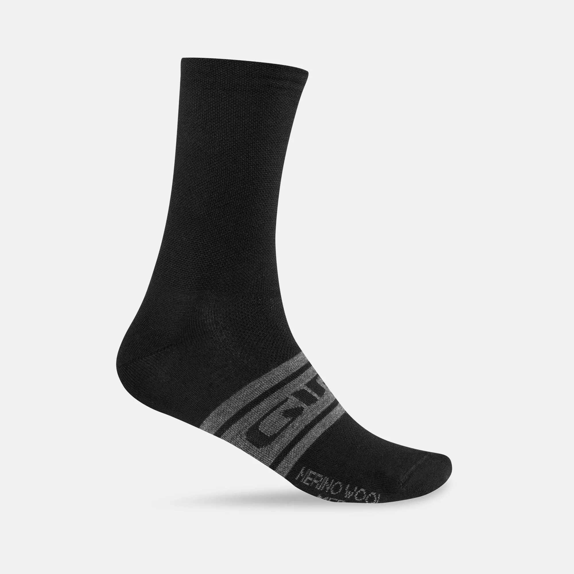 Giro Seasonal Merino Wool Sock Black/Charcoal Large