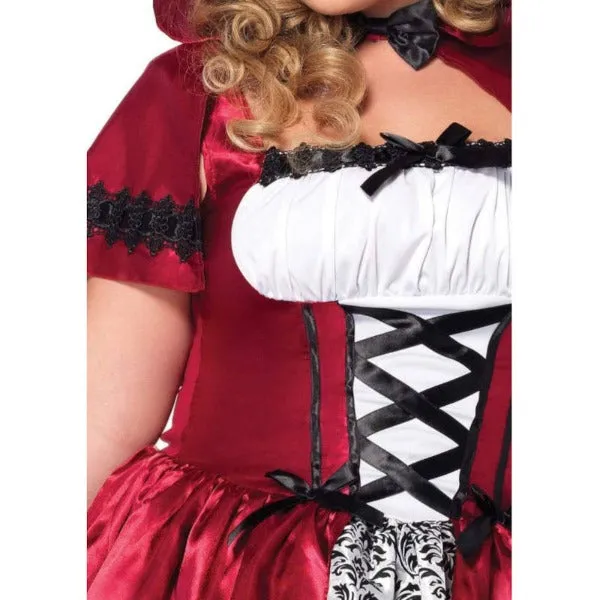 Gothic Red Riding Hood Plus Size - Leg Avenue