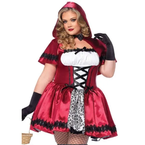 Gothic Red Riding Hood Plus Size - Leg Avenue