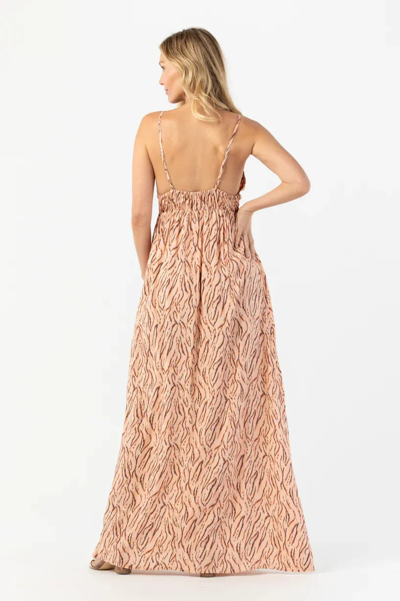 Gracie Maxi Dress- Tiger Blush