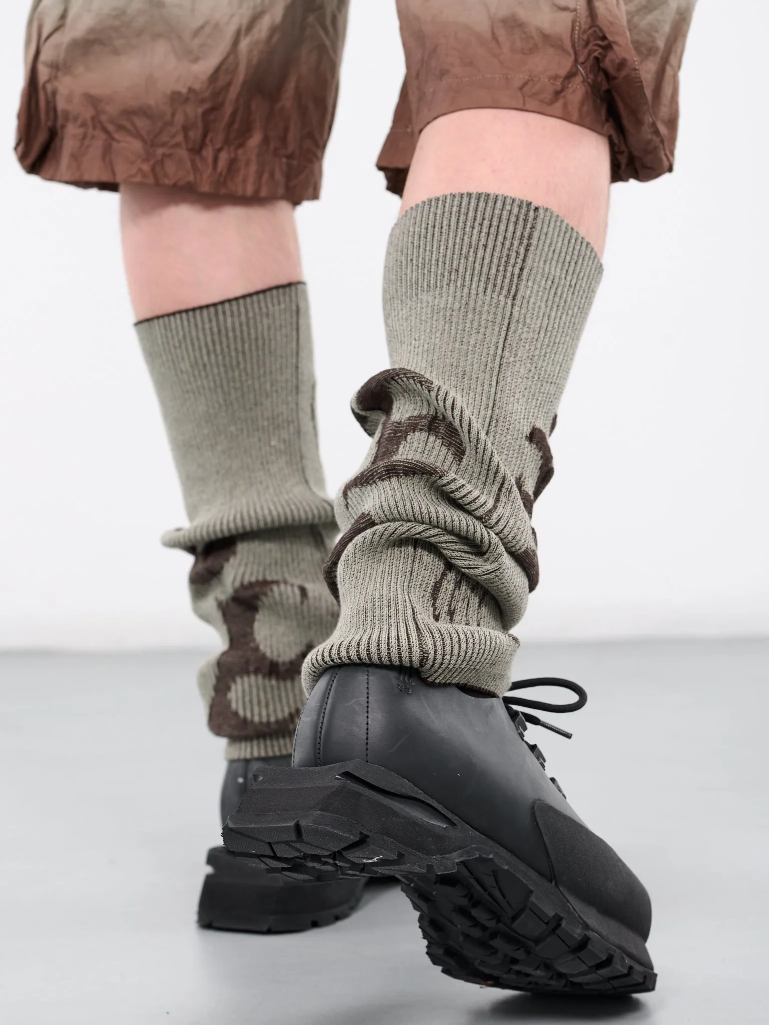 Graphic Leg Warmers (KW-LEGWARM-DARK-OLIVE-SAGE