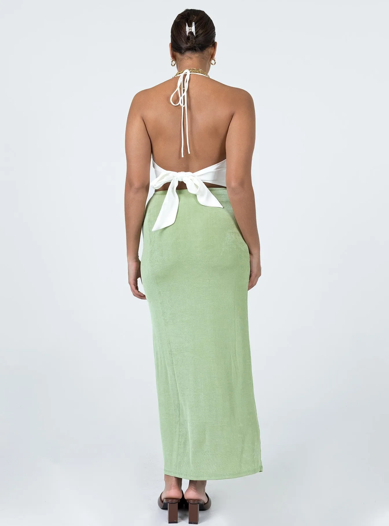 Harriette Maxi Skirt Sage