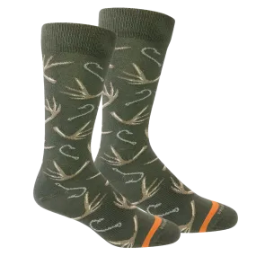 Hook and Bullet Socks - Sage