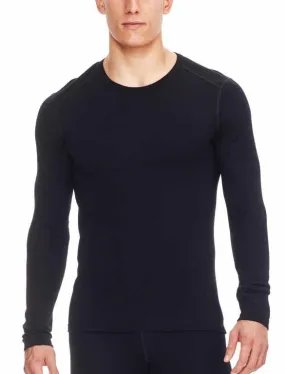 icebreaker Merino Base Layer Men's 260 Tech Top Long Sleeve Crewe - Black L