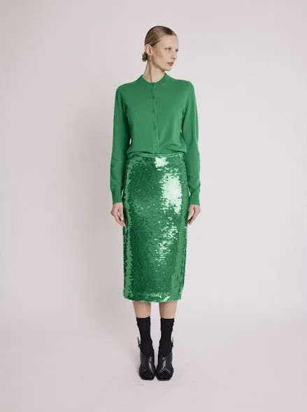 Jamyla Green Sequin Skirt