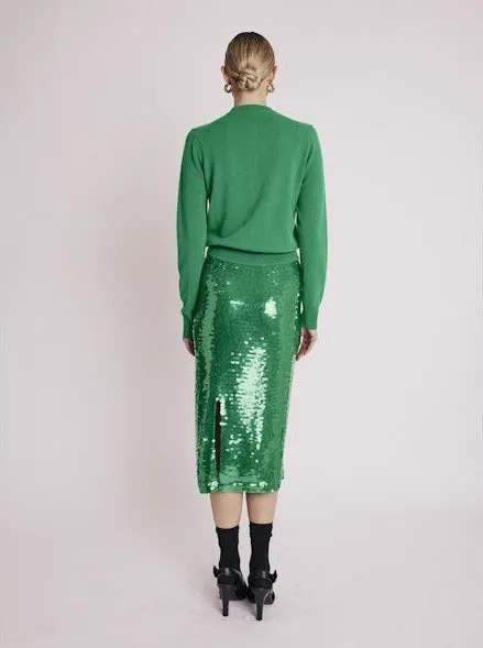 Jamyla Green Sequin Skirt