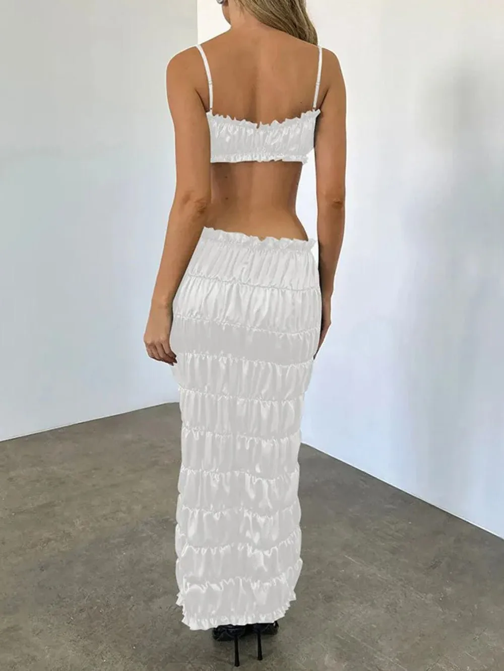 Jessica Strapless Crop Top & Maxi Skirt