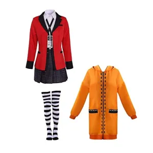 Kakegurui | Runa Yomozuki Cosplay Cape Full Outfit | Cosplay Event, Comicon, Halloween Party |