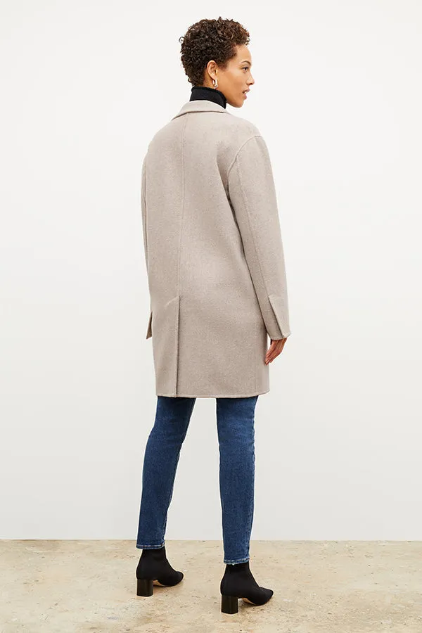 Kasha Coat - Double-Face Wool Cashmere :: Stone Melange