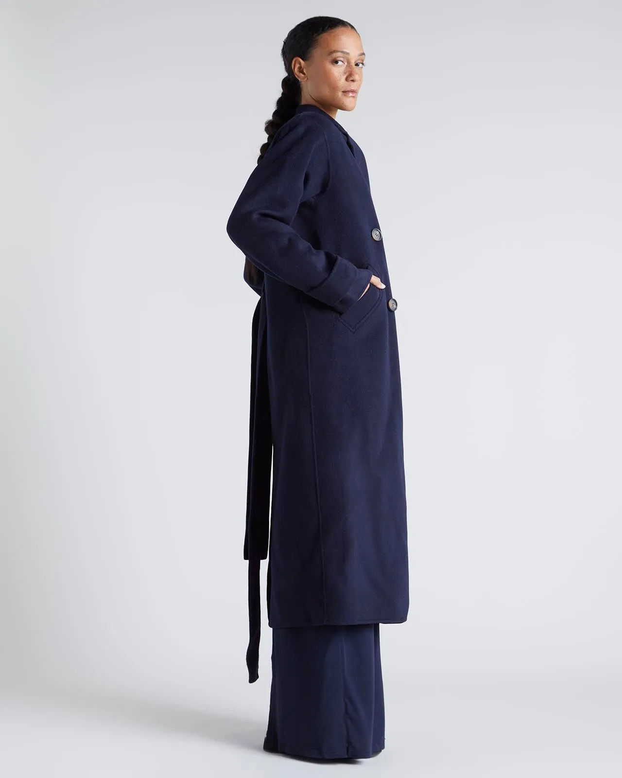 Kate Young x Splendid Wool-Cashmere Maxi Coat