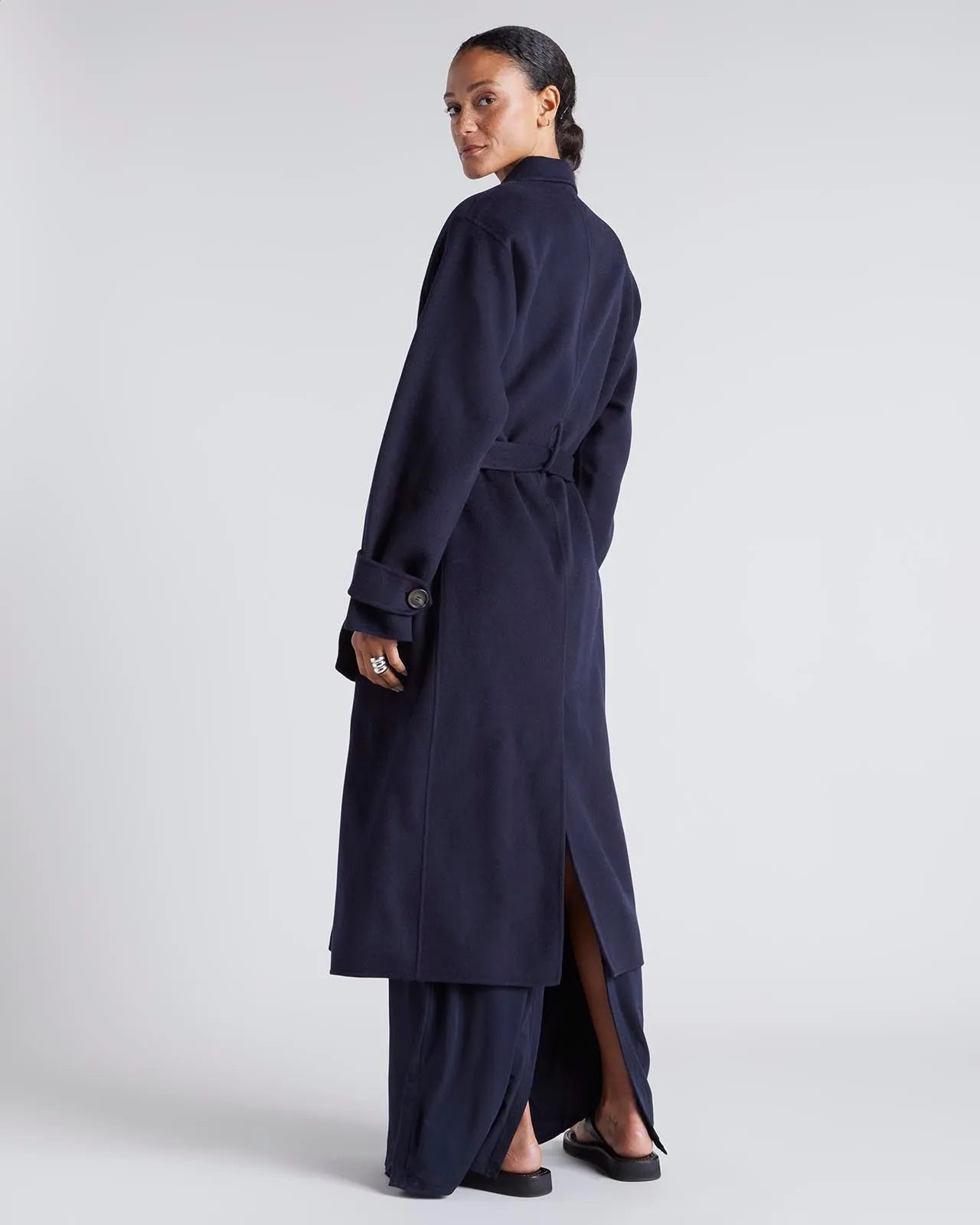 Kate Young x Splendid Wool-Cashmere Maxi Coat