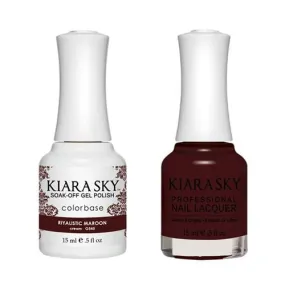 Kiara Sky Classic Gel & Polish Duo - #545 Riyalistic Maroon