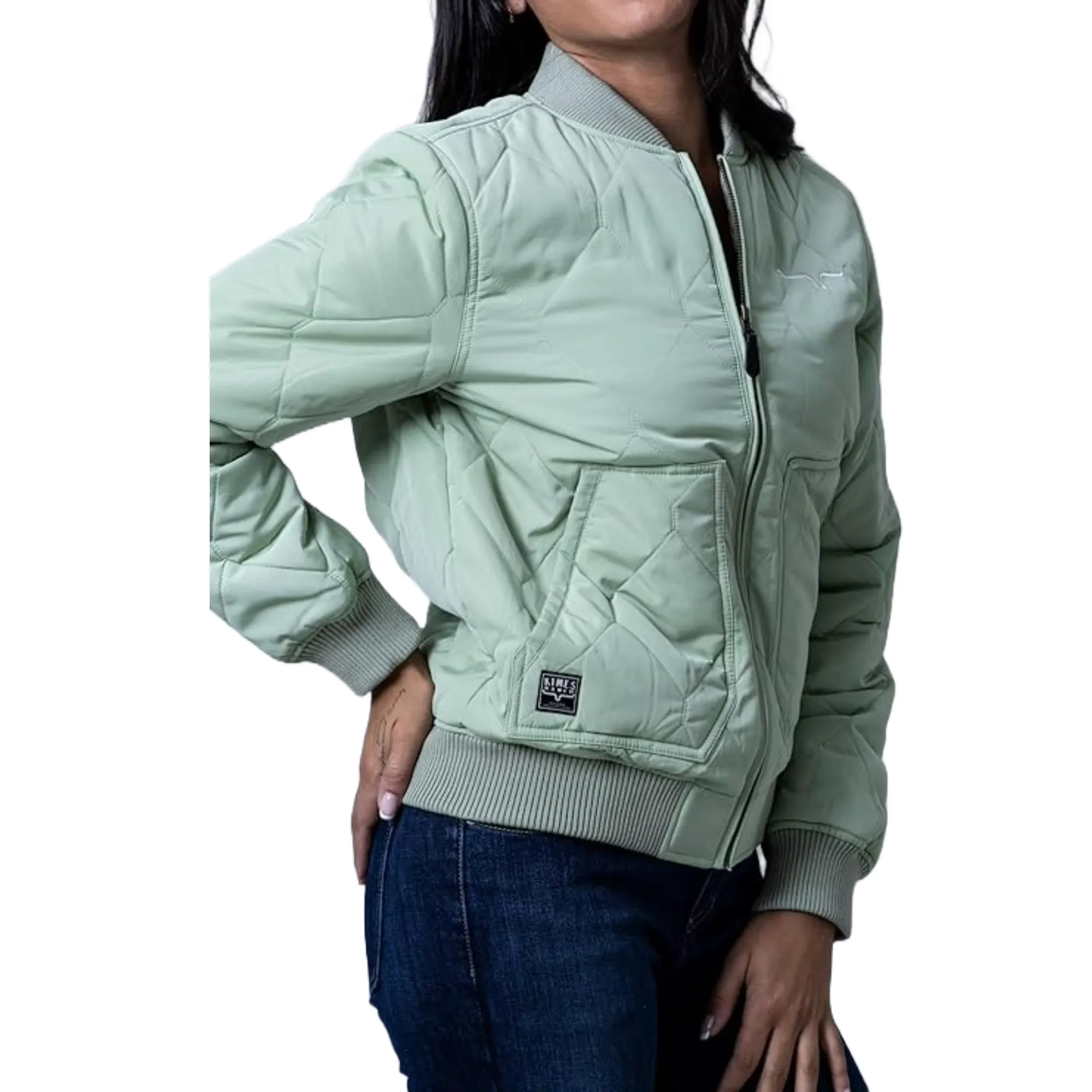 Kimes Ranch Ladies Sage Green Marino's Bomber Jacket WJA0000007-OE003