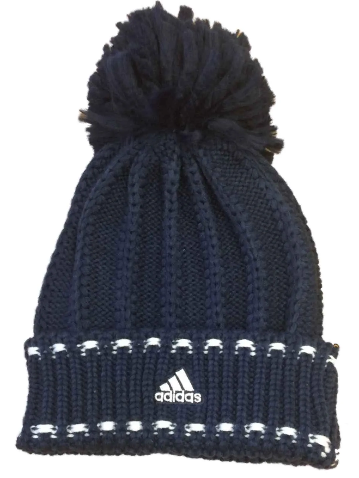 LA Galaxy MLS Adidas Blue WOMENS Acrylic Knit Beanie, Scarf, & Mitten Gloves Set