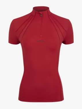 LeMieux Mia Mesh Short Sleeve Base Layer Chilli