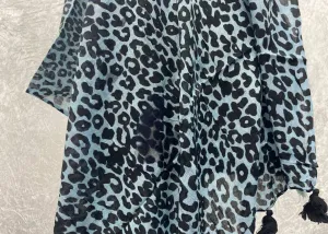 Leopard Animal Print  - Poly Viscose Blend Scarf (DEFECT)