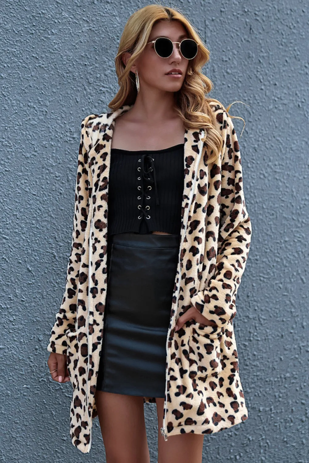 Leopard Print Coat