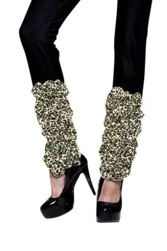 Leopard Print (Faux) Leg Warmers