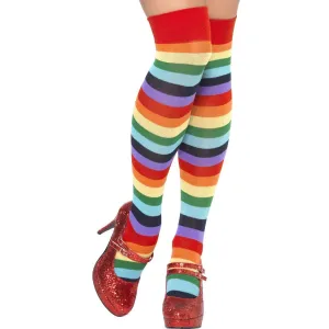 Long Clown Socks - Rainbow