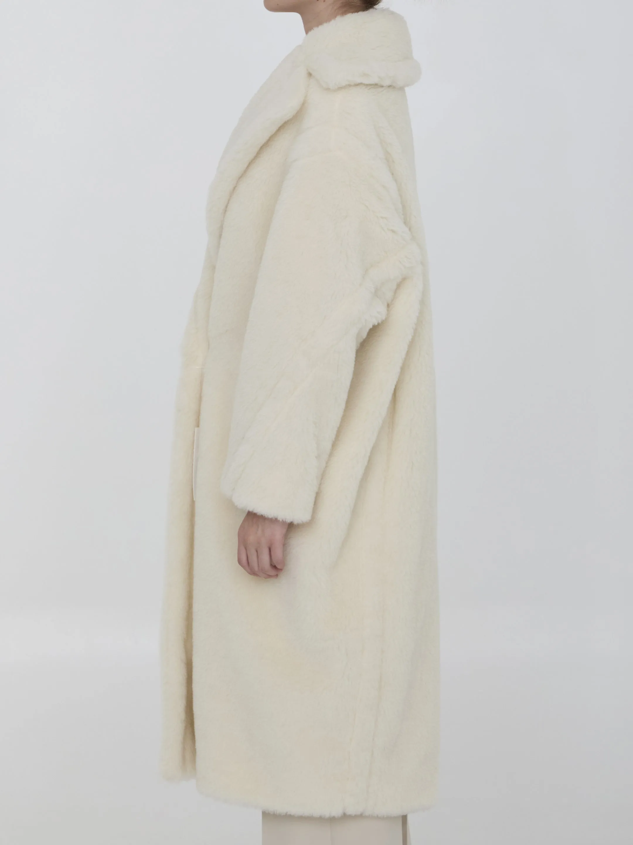 Max Mara Teddy Bear Icon Coat in White