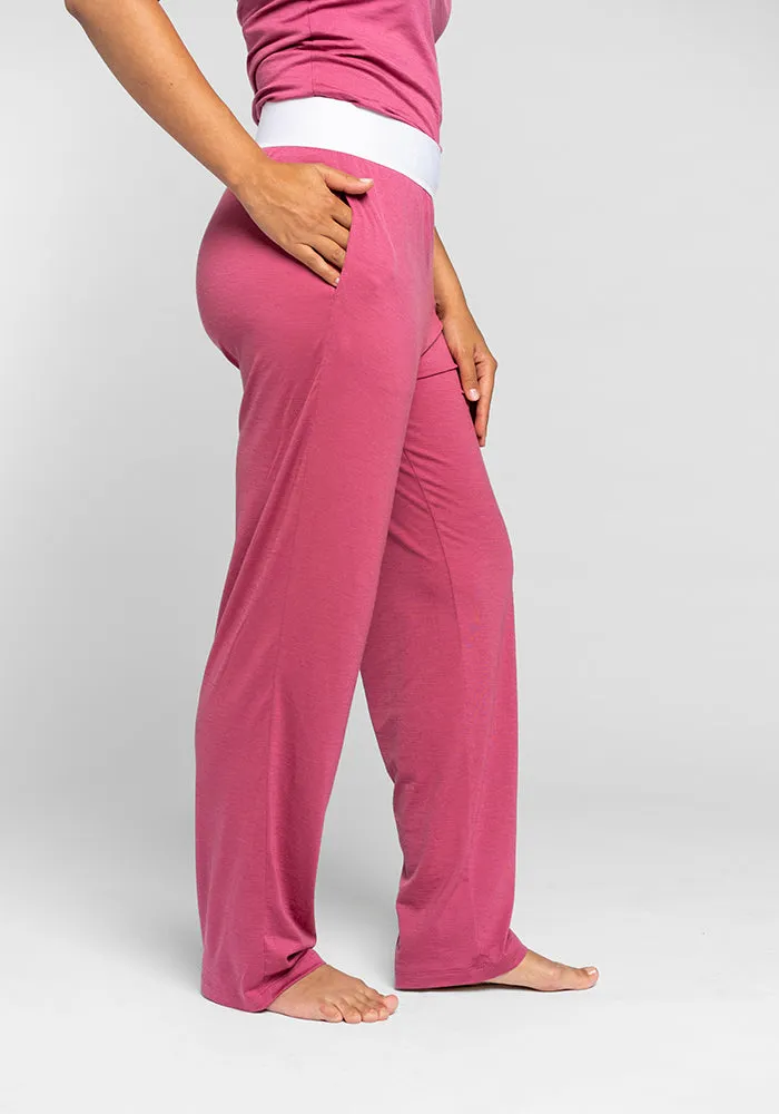 Maya Lounge Pants - Red Violet