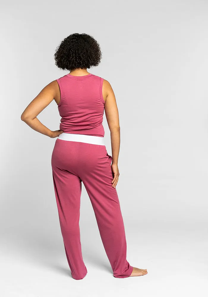 Maya Lounge Pants - Red Violet