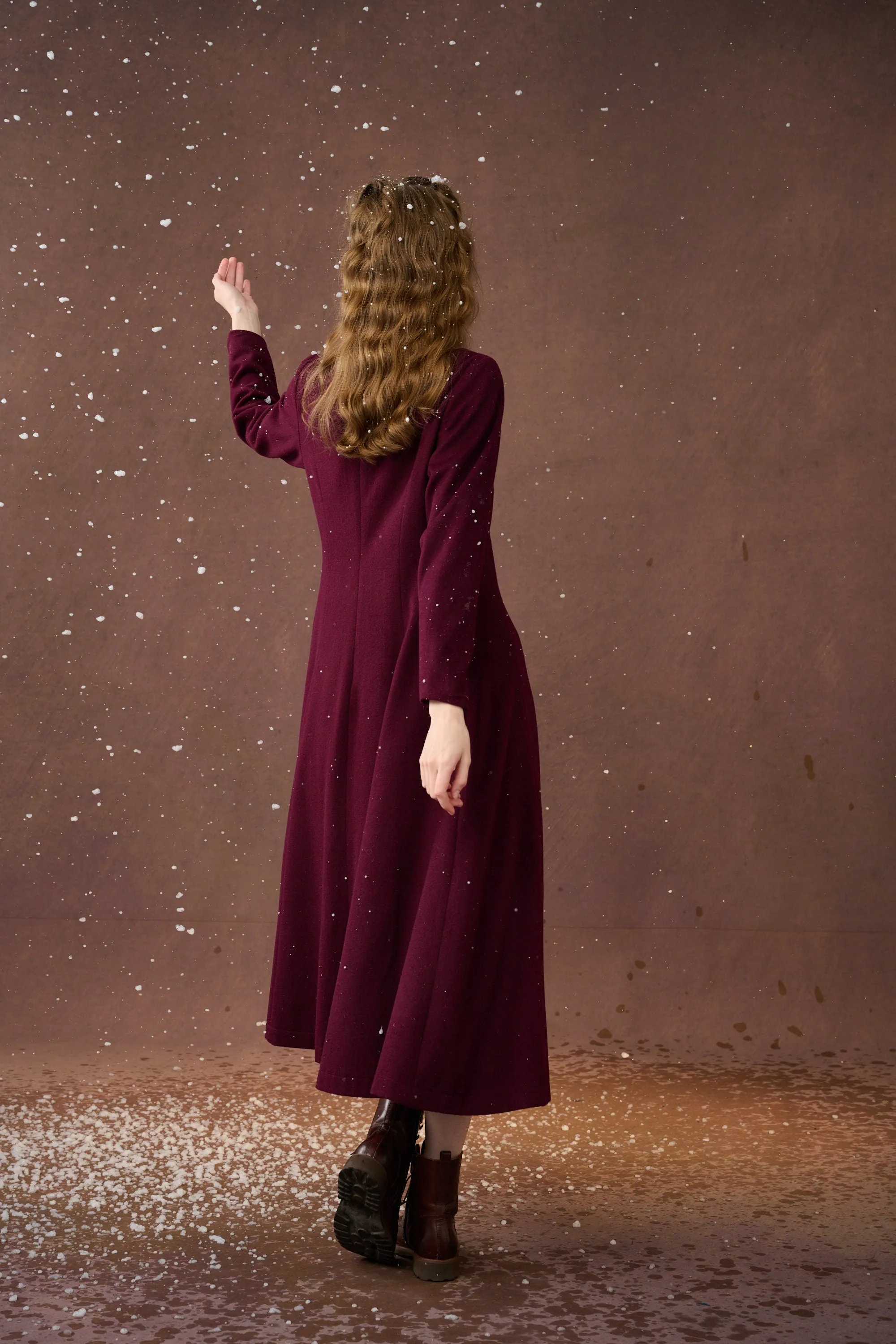 Mistletoe 17 | Vintage wool dress in Purple