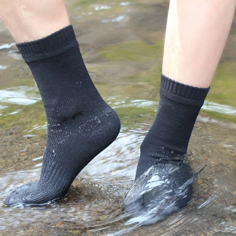 Mountaineering Waterproof Socks Outdoor Ski Wading Waterproof Men's and Women's Socks Breathable Perspiration Windproof Warm