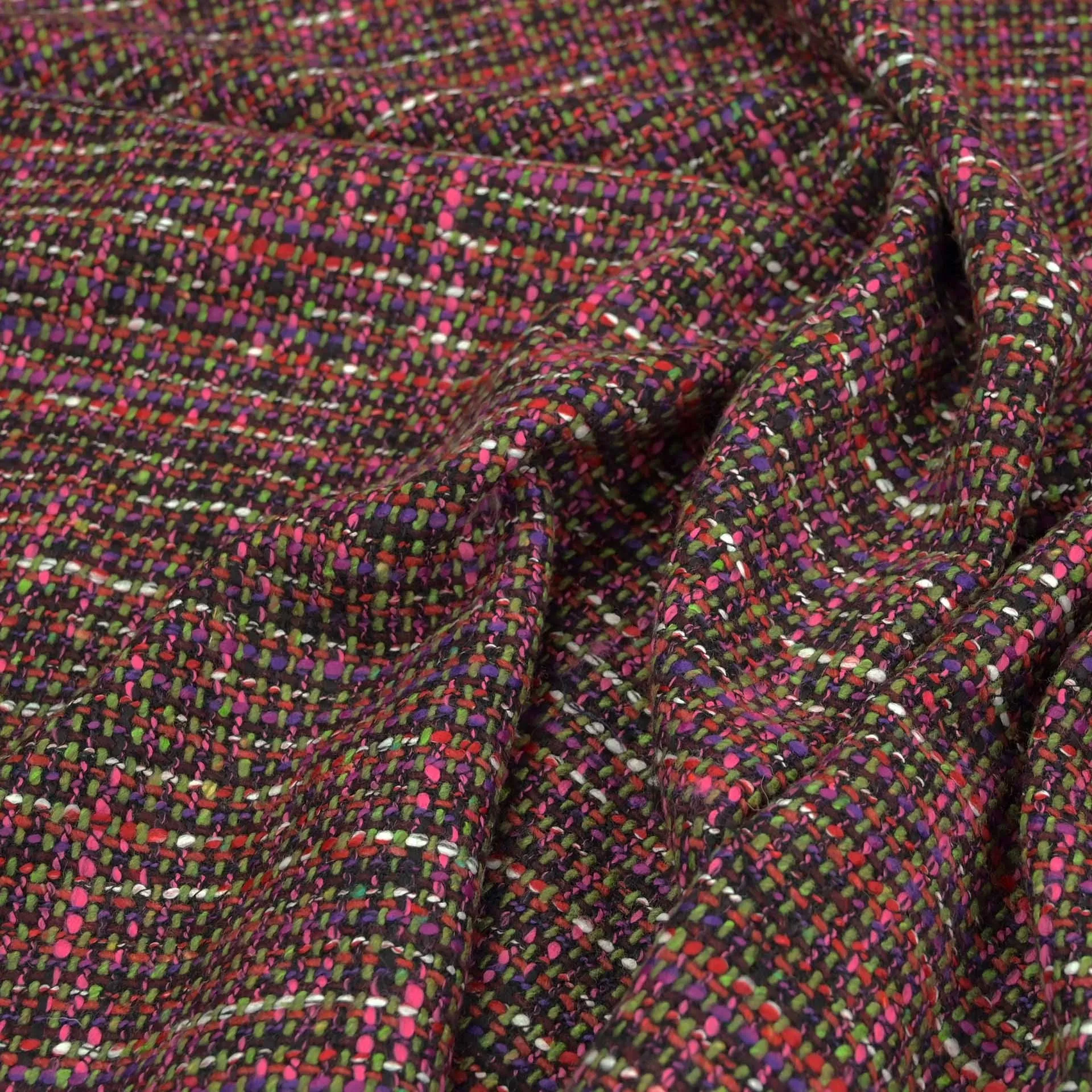 Multicolor Tweed Fabric 4691