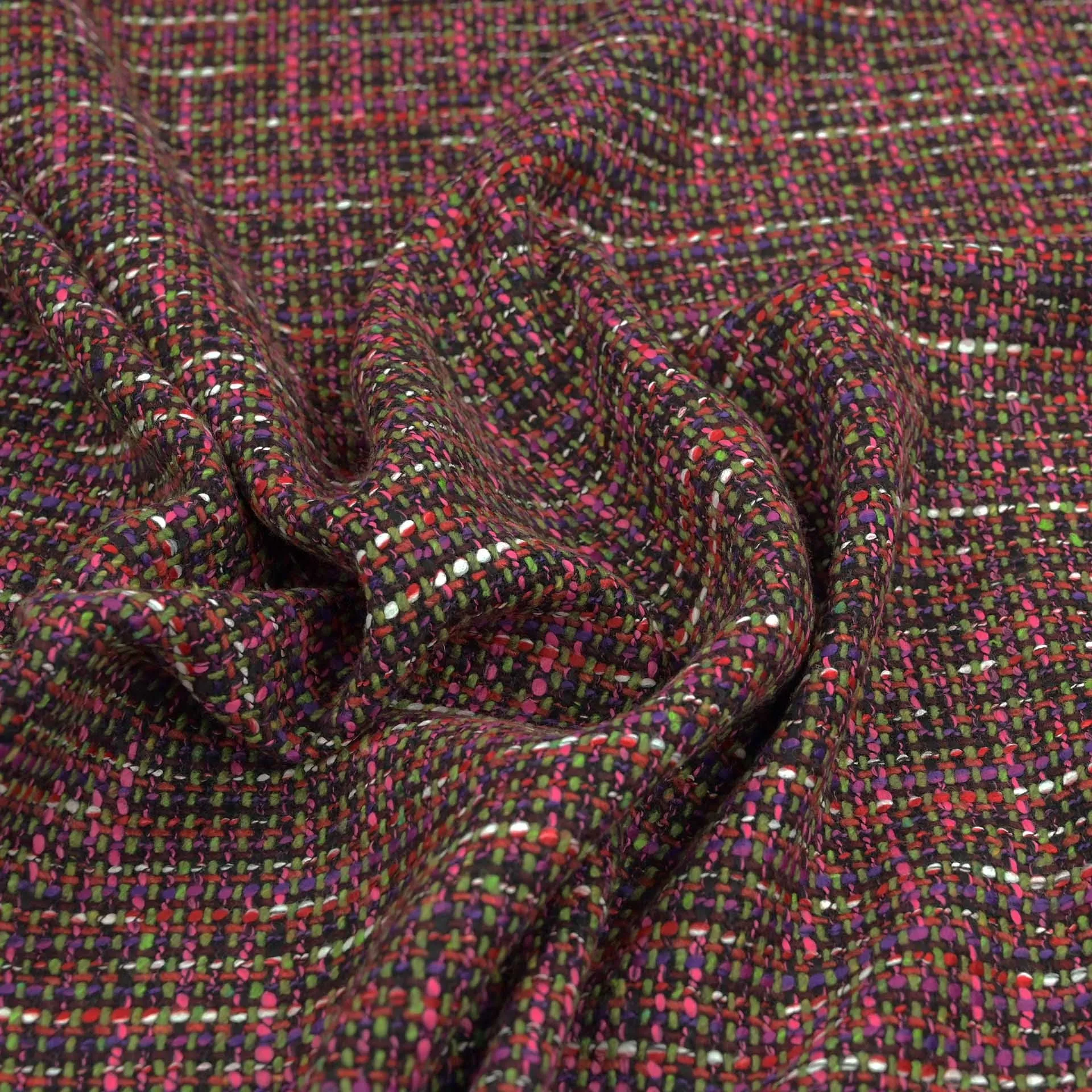 Multicolor Tweed Fabric 4691