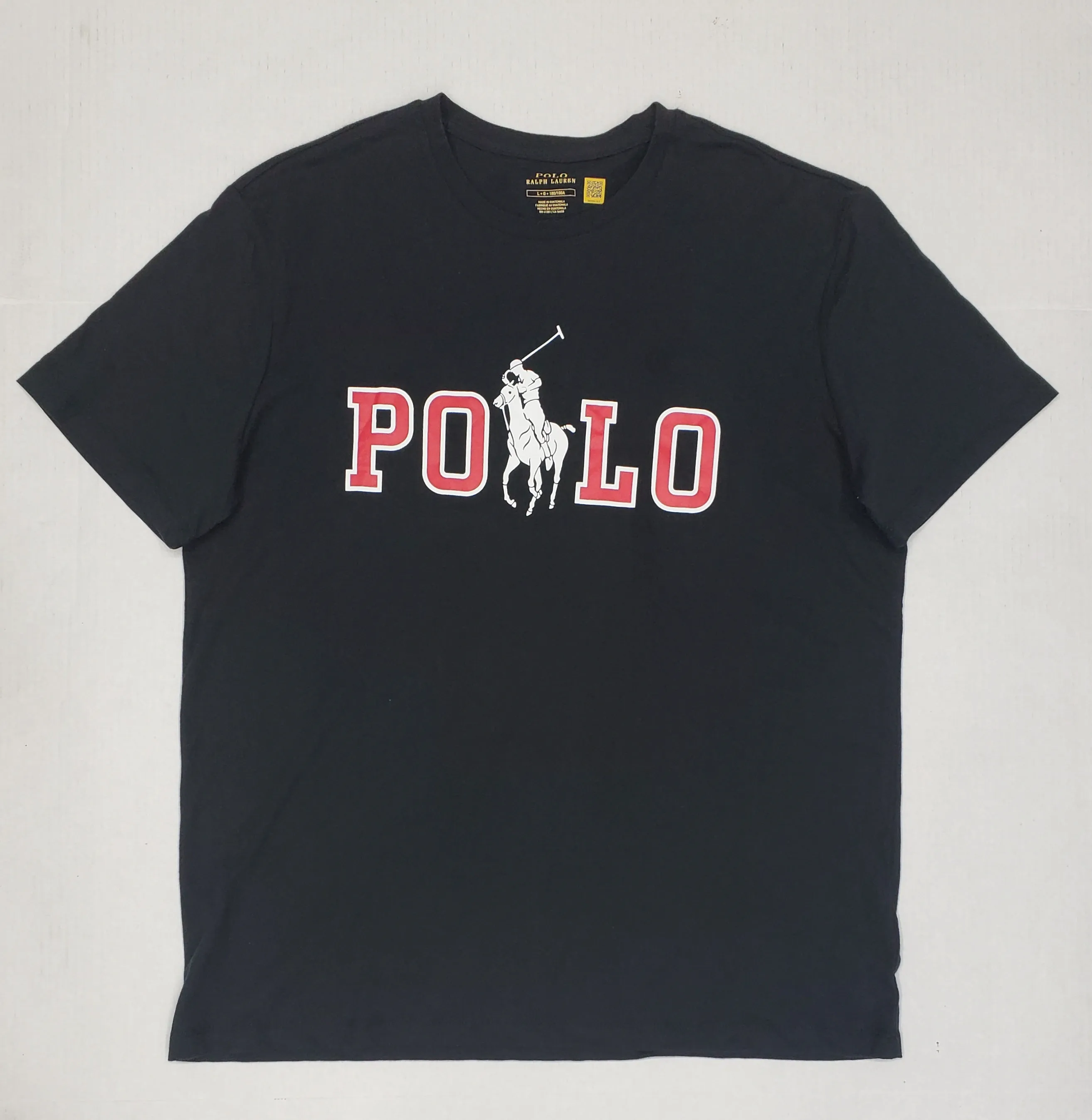 Nwt Polo Ralph Lauren Big Pony Paint Spellout Tee