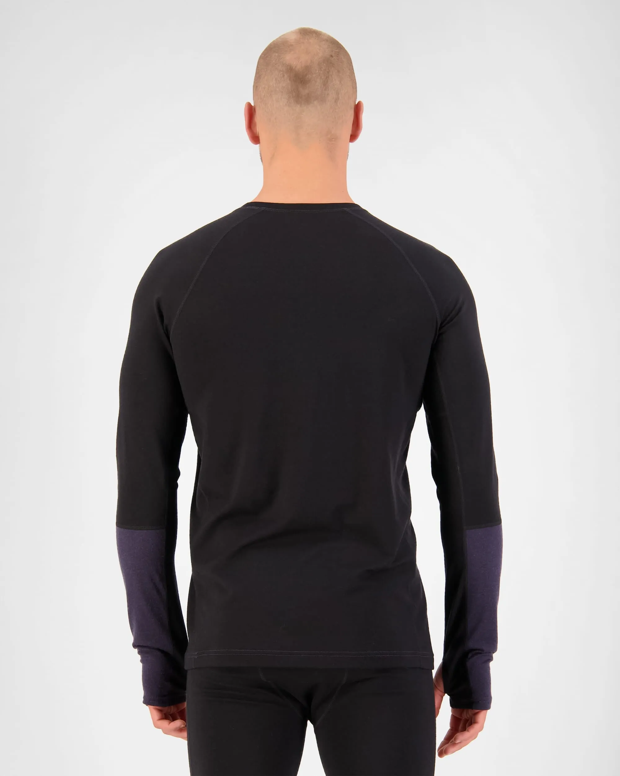 Olympus Merino Base Layer Long Sleeve - Black 9 Iron