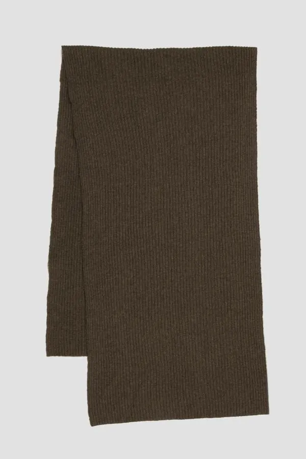 Oversized Ribbed Knit Scarf