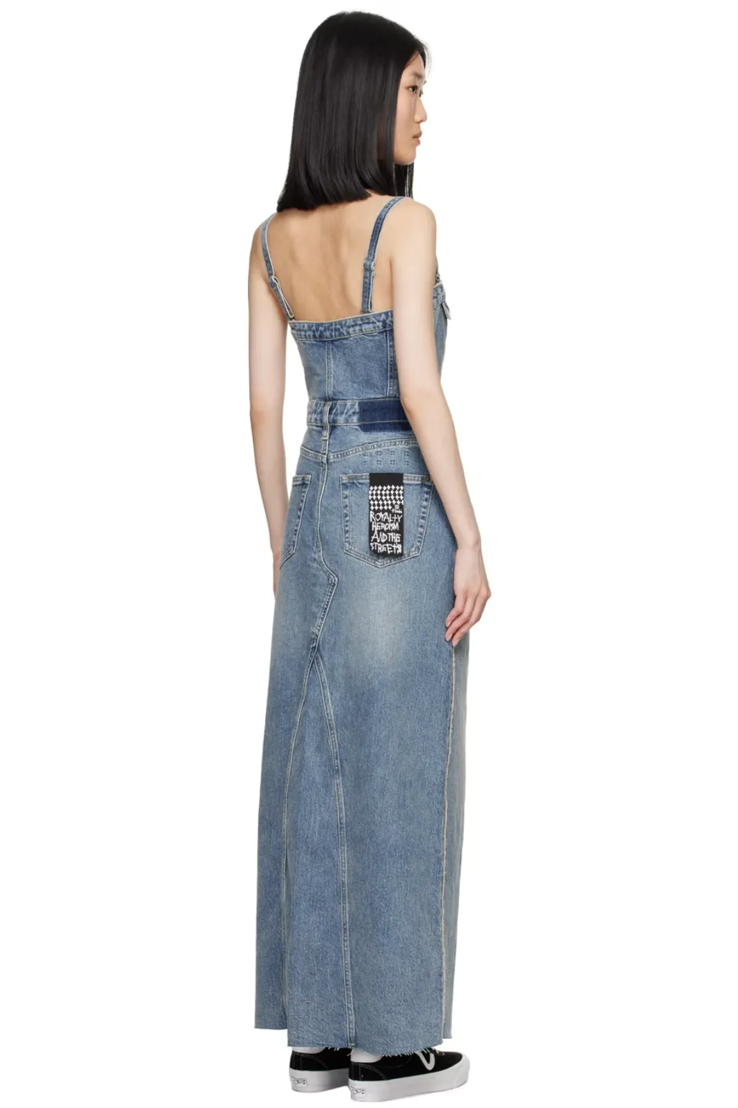 PALOMA DRESS FRAYED (Denim)